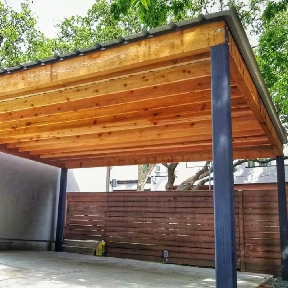 pergola car port built in dallas texas by pergola patio covers deck builders at rhh construction 2