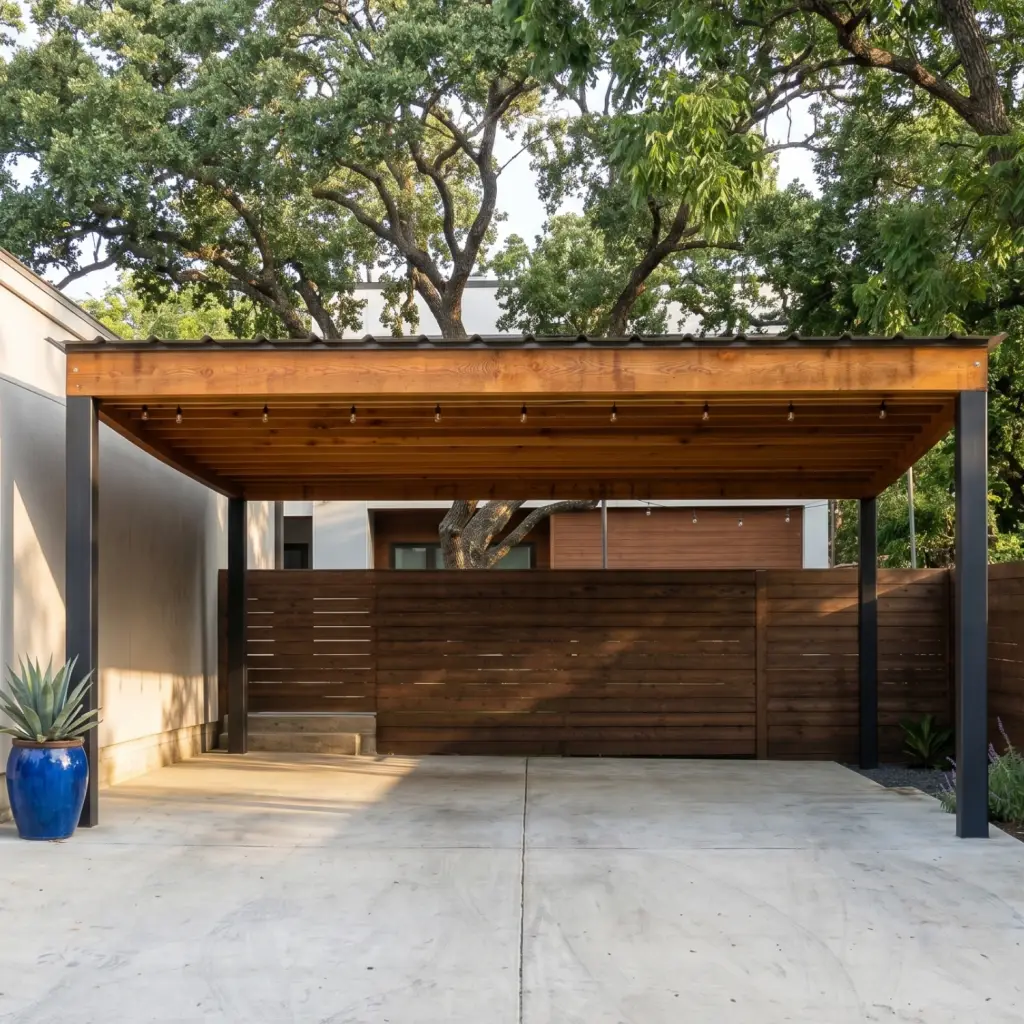 carport builder in Ellis County Texas custom cedar carports